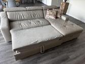 Nuostabi odinė sofa su miegojimo funkcija - nuotraukos Nr. 2