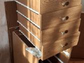 Rašomasis stalas tamsiai rudas - nuotraukos Nr. 6