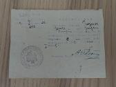 Kirtimų prievolės pažymėjimas. 1943-1944. Pumpėnai