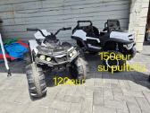 Elektrinis keturratis dzipas motociklas