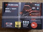 Parkside 20v 4ah+pakrovėjas,smart 8ah baterijos