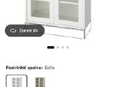 Nauja Havsta spintelė su stiklinėmis durimis, balt