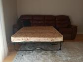 Sofa iš natūralios odos su miegamaja funkcija - nuotraukos Nr. 9