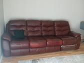 Sofa iš natūralios odos su miegamaja funkcija - nuotraukos Nr. 4