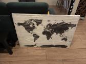 Paveikslas Pasaulio Žemėlapis su smeigtukais 120cm - nuotraukos Nr. 3