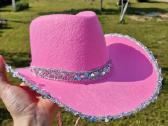 Kaubojiška skrybelė kepurė Cowboy Cowgirl - nuotraukos Nr. 3
