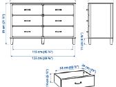 Ikea Tyssedal komoda - nuotraukos Nr. 5
