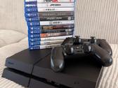 Sony Ps4 + 2 pulteliai + 12 žaidimų