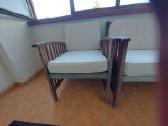 Lauko baldų komplektas: trivietė sofa, 2 foteliai, - nuotraukos Nr. 4