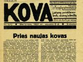 1931 Socialdemokratų laikraštis Kova