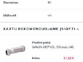 Wavin Hepvo sifonas, d40 - nuotraukos Nr. 7