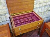 Vintažiniai mid century tikmedžio staliukai - nuotraukos Nr. 9