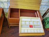 Vintažiniai mid century tikmedžio staliukai - nuotraukos Nr. 24