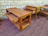 Vintažiniai mid century tikmedžio staliukai - nuotraukos Nr. 27