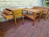 Vintažiniai mid century tikmedžio staliukai - nuotraukos Nr. 28