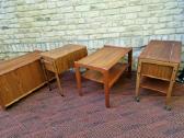 Vintažiniai mid century tikmedžio staliukai - nuotraukos Nr. 32