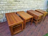 Vintažiniai mid century tikmedžio staliukai - nuotraukos Nr. 35