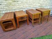 Vintažiniai mid century tikmedžio staliukai - nuotraukos Nr. 36