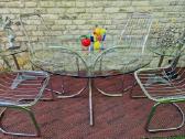 Vintažinis mid century Bauhaus st.stiklinis stalas - nuotraukos Nr. 11