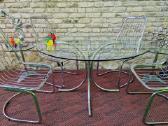 Vintažinis mid century Bauhaus st.stiklinis stalas - nuotraukos Nr. 16