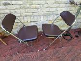 Vintažinės mid century sudedamos kėdutės - nuotraukos Nr. 5