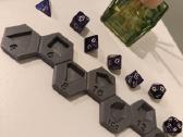 Stovėlis Rpg (d&d) kauliukams 7 lizdai
