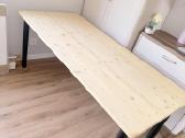 Išrenkamas eglės medžio masyvo stalas (180x80 cm) - nuotraukos Nr. 4