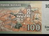 100 Litų 2000 m. Klaida, nėra 100 Litų užrašo - nuotraukos Nr. 2