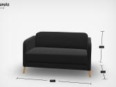 Dvivietė Linanas Ikea Sofa - nuotraukos Nr. 3
