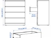 Naudota ikea Malm komoda - nuotraukos Nr. 5