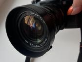 Juostinis fotoaparatas su objektyvu