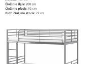 Dviaukštė lova - nuotraukos Nr. 6