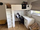 Ikea smastad dviaukštė lova,rašomuoju stalu,spinta - nuotraukos Nr. 3