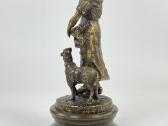 Bronzinė statula "piemenaitė su avimi" - nuotraukos Nr. 9