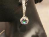 Elegantiški 925 sidabro auskarai su Mystic Topaz - nuotraukos Nr. 2