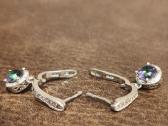 Elegantiški 925 sidabro auskarai su Mystic Topaz - nuotraukos Nr. 5