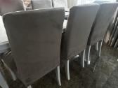 Didelis baltas Valgomojo stalas ir 6 kėdės - nuotraukos Nr. 2