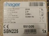 Sbn225 jungiklis 25a 2p 1mod. Hager - nuotraukos Nr. 2