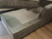 Tamsiai ruda sofa lovo su ančiužiniu - nuotraukos Nr. 3