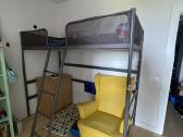 Tuffingaukštos lovos rėmas, tamsiai pilka, 90x200 - nuotraukos Nr. 2