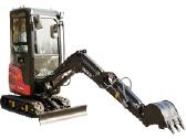 Mini ekskavatorius Yanmar variklis