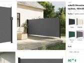 Terasos užuoveja - ištraukiama markizė