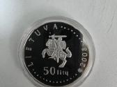 2008 m. 50 Lt sidabrinė moneta "Kamanė" (Proof) - nuotraukos Nr. 3