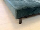 Super Kaina: tamsiai žalia aksominė sofa-lova - nuotraukos Nr. 3