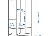 Nauja spinta Songesand 120x60x191cm. - nuotraukos Nr. 6