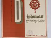 Tarybiniai diplomai neužpildyti, garbės raštas - nuotraukos Nr. 3
