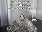 Vintažinė krištolinė sviestinė