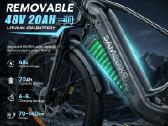 Elektrinis dviratis Samebike Storm - nuotraukos Nr. 12