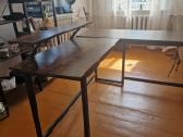 Rustic corner computer desk songmics - nuotraukos Nr. 2