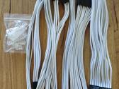Psu extension kabeliai Pc (balti)
